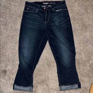 Signature Women's Deep Indigo Cropped Jeans